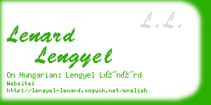 lenard lengyel business card